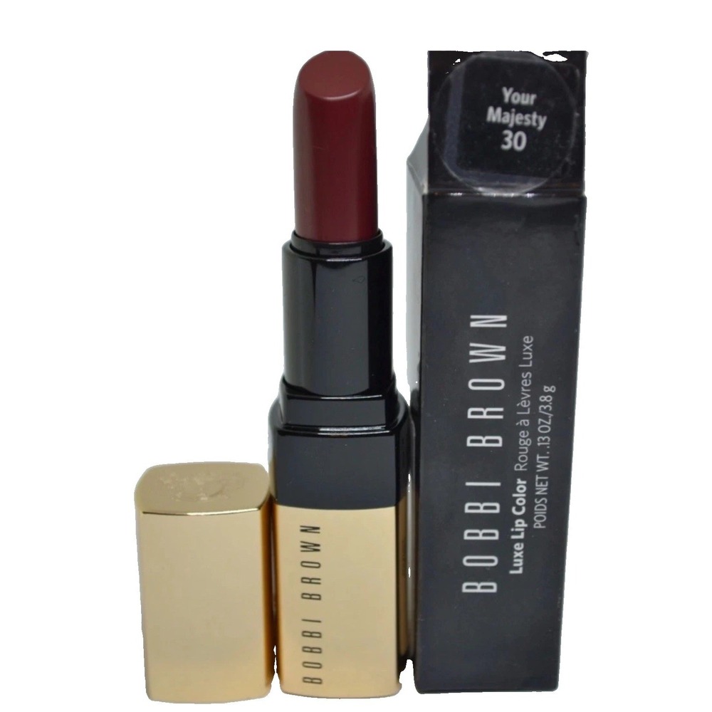 Bobbi Brown Luxe Lip Color Your Majesty # 30 Lipstick EE1Y-30 With Box Wine Red
